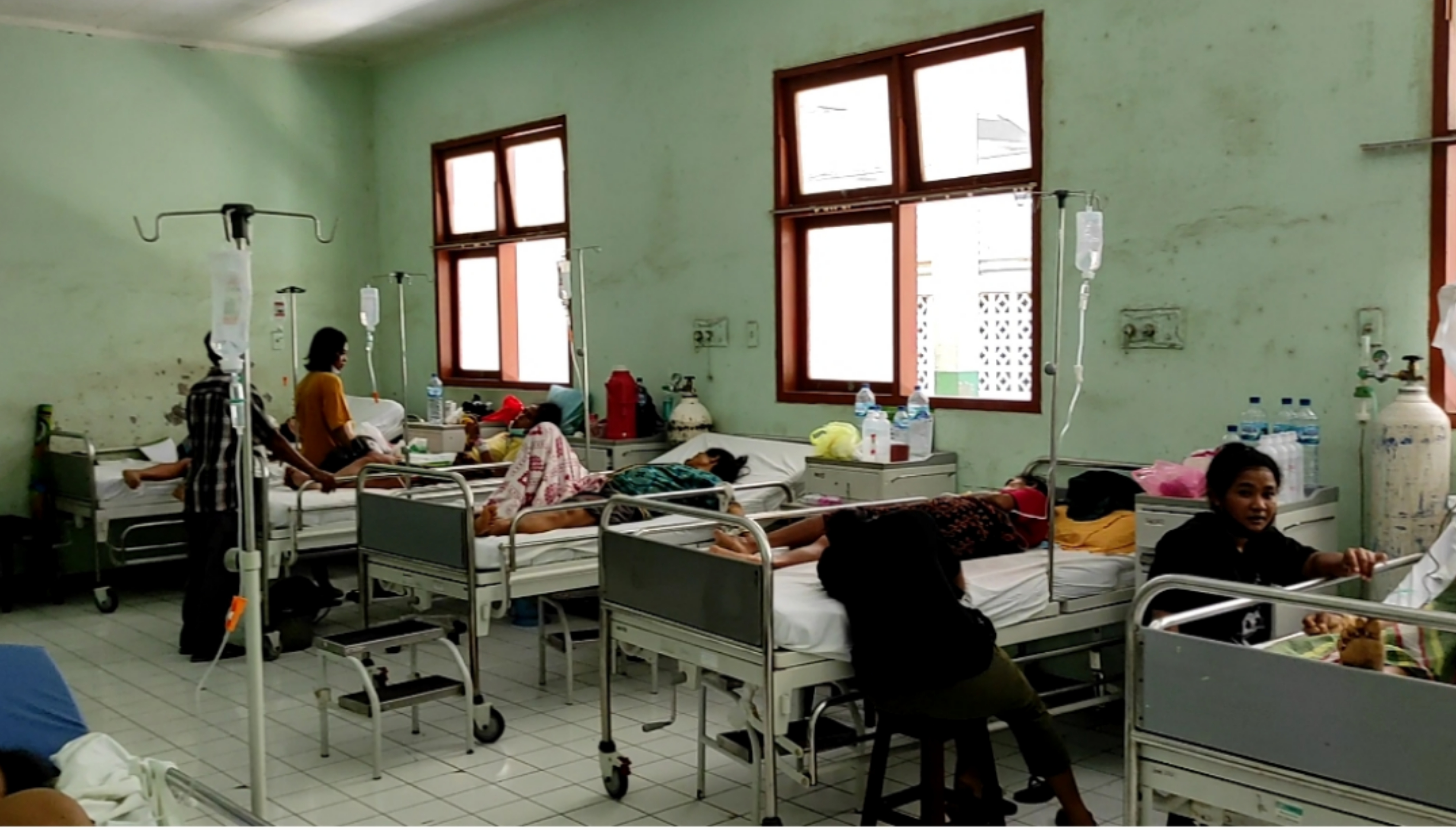 Pasien Malaria dirawat di RSUD TC dr.Hillers Maumere. 