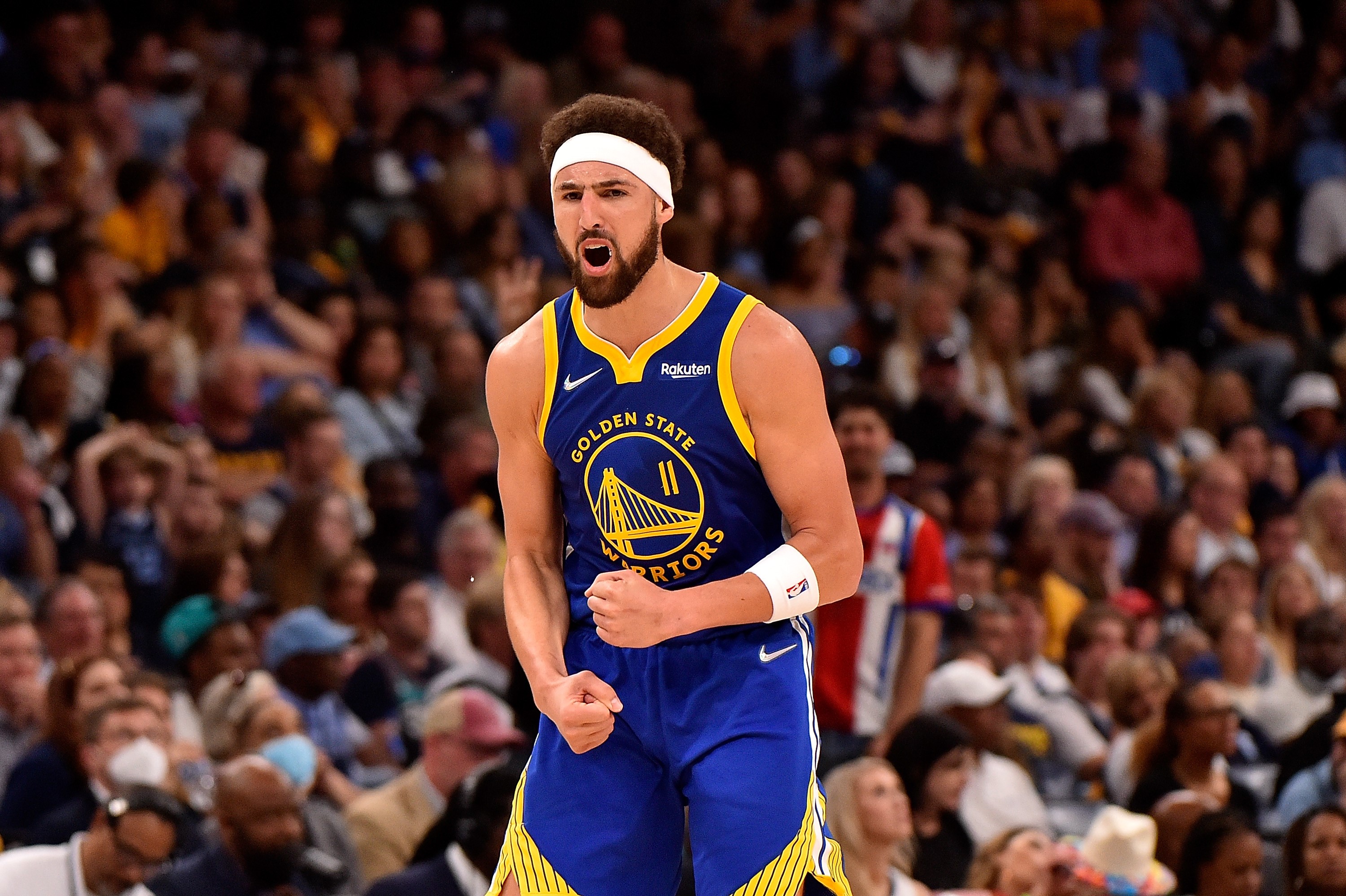 Pemain Golden State Warriors Klay Thompson