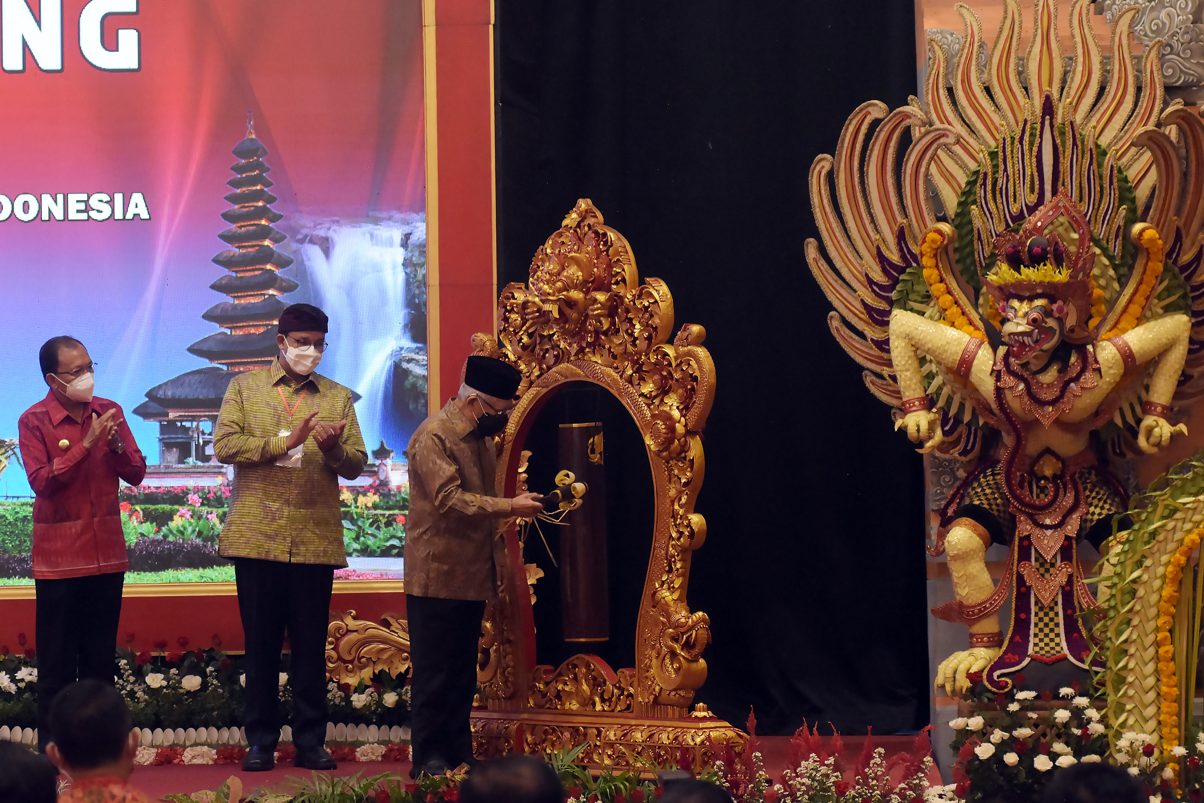 Wapres Ma'ruf AMin saat membuka Rakernas APPSI di Bali