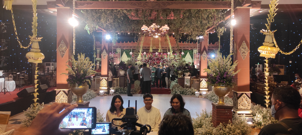 Persiapan lokasi pernikahan adik Presiden Joko Widodo Hj Idayati dan Ketua MK Anwar Usman