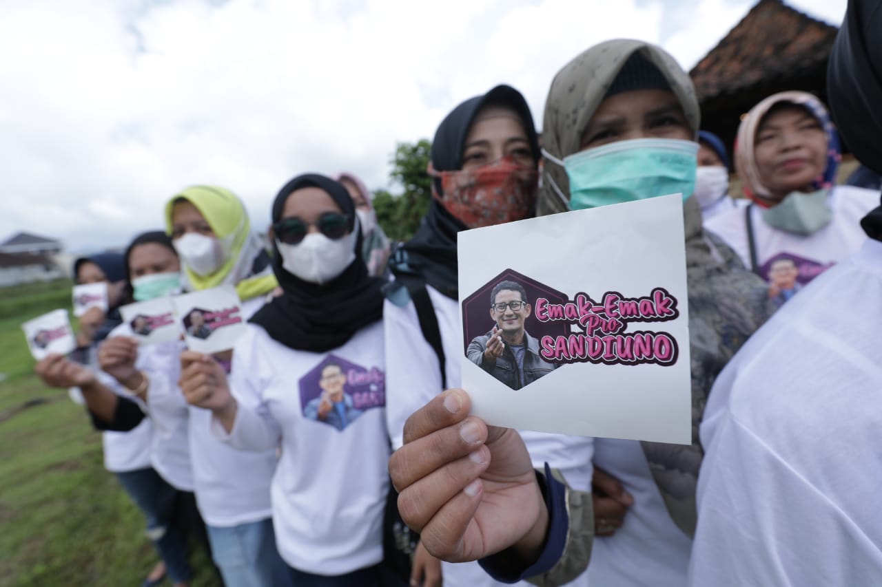 Emak-Emak Pro Sandi Temanggung Siap Kawal Sandiaga Uno Maju Sebagai Capres