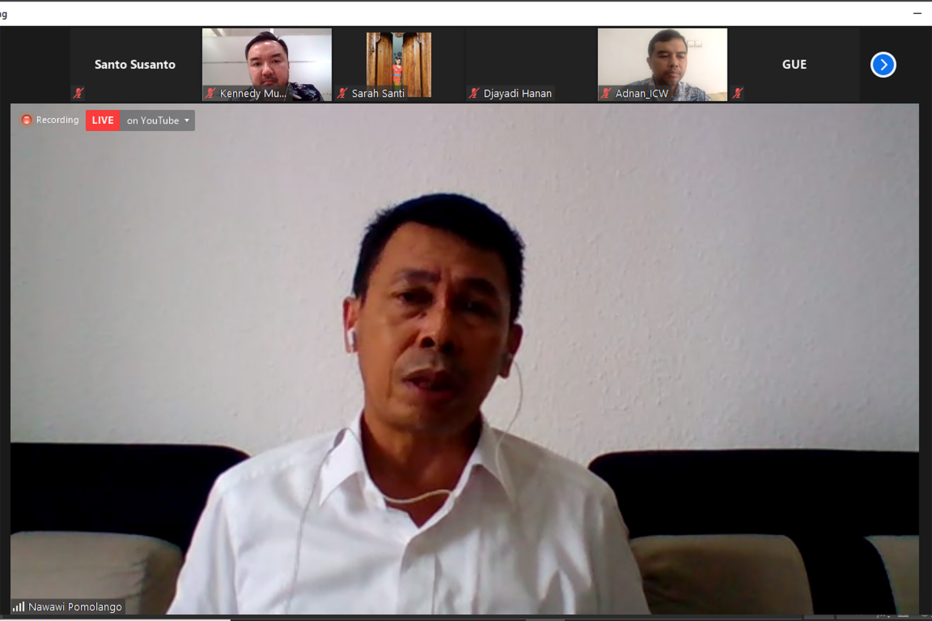 Wakil Ketua Komisi Pemberantasan Korupsi (KPK) Nawawi Pomolango