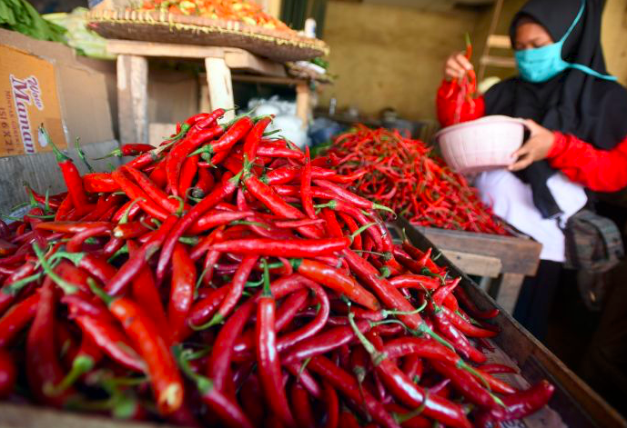 Usai Lebaran, Harga Cabai di Pasar Sukatani Kota Depok Tembus Rp60 Ribu per Kg