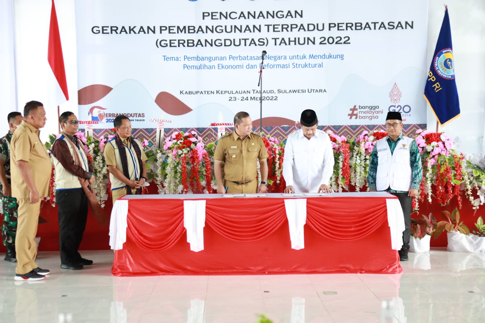 Pencanangan Gerakan Pembangunan Terpadu Perbatasan di Kepulauan Talaud