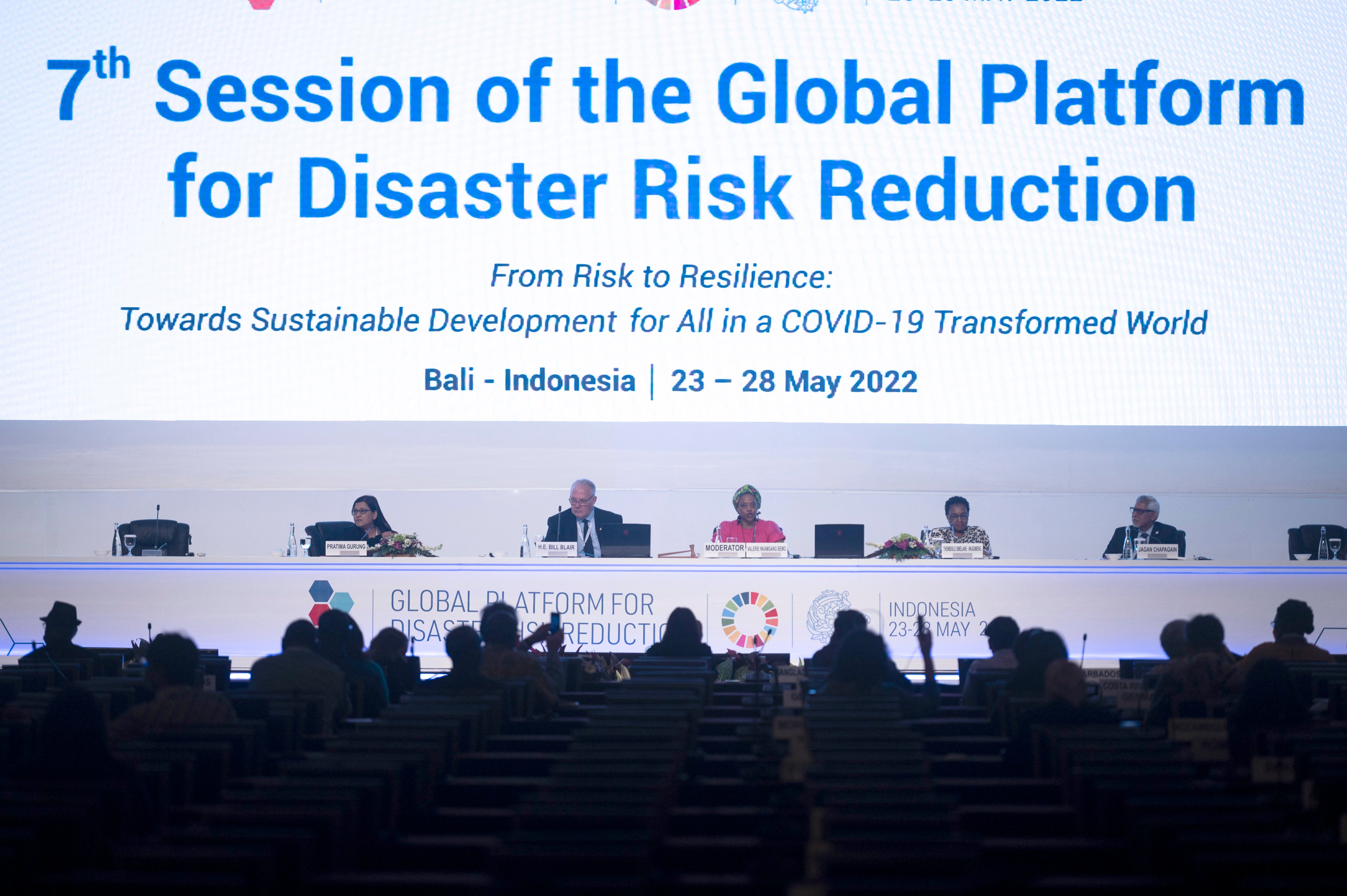  Global Platform for Disaster Risk Reduction (GPDRR) yang diselenggarakan di Bali, 23 - 28 Mei 2022
