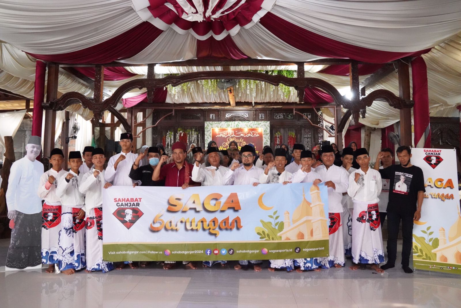 Sahabat Ganjar Gelar Deklarasi Dukungan Santri dan Komunitas Sepak Bola di Semarang