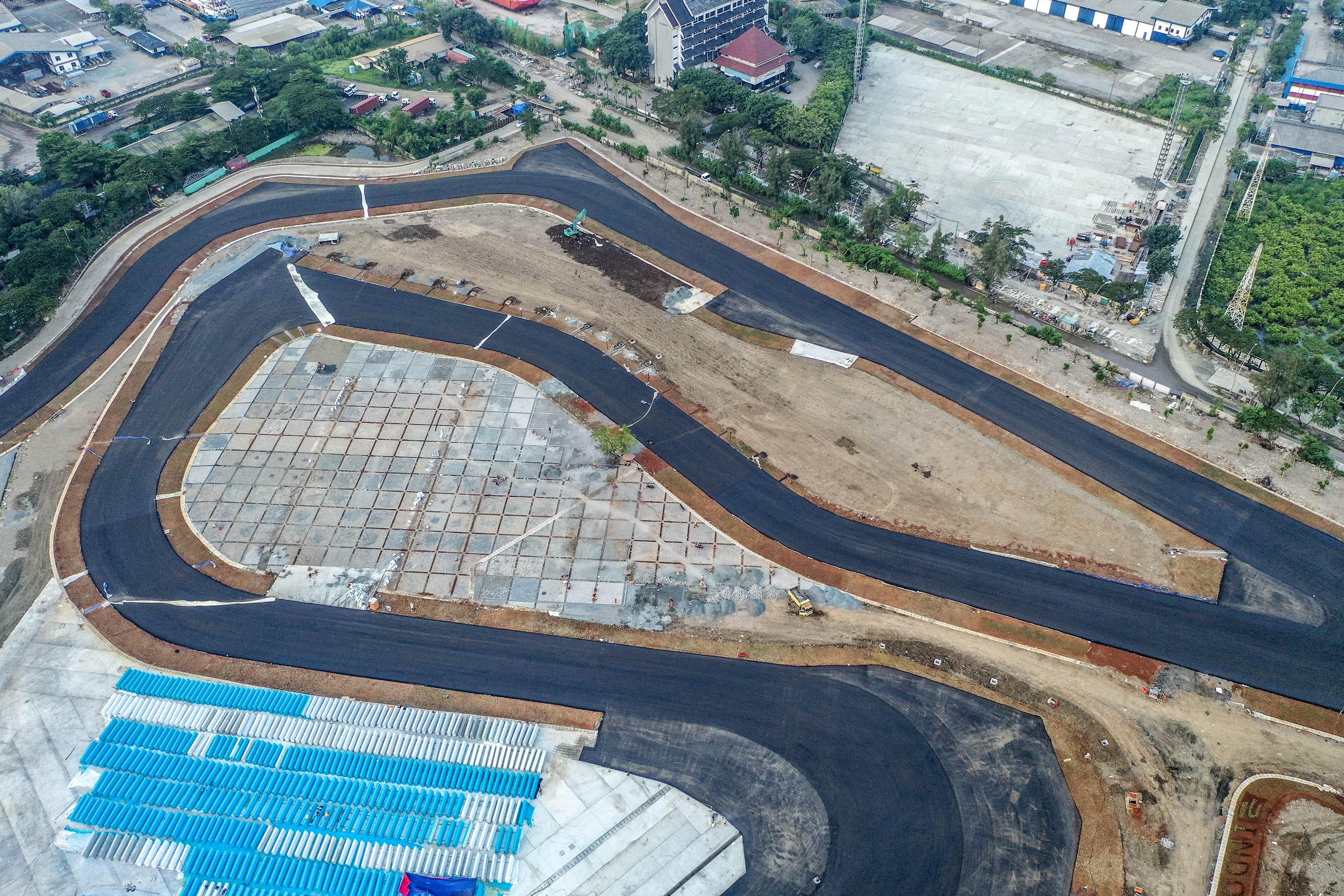 Sirkuit FOrmula eE di kawasan Ancol, Jakarta Utara