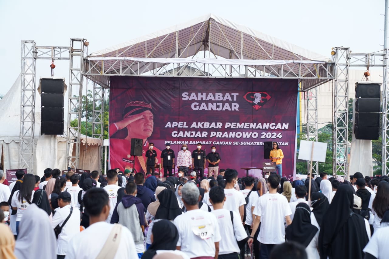 Ribuan Warga Sumsel Ikuti Apel Akbar Sahabat Ganjar