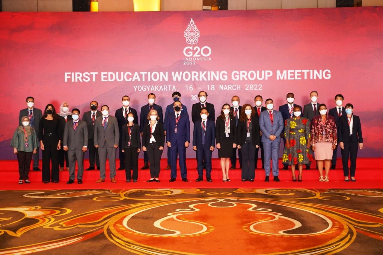 Pada Pertemuan Perdana G20 EdWG, Delegasi Sepakat Dukung Empat Agenda Prioritas Usungan Kemendikbudristek.