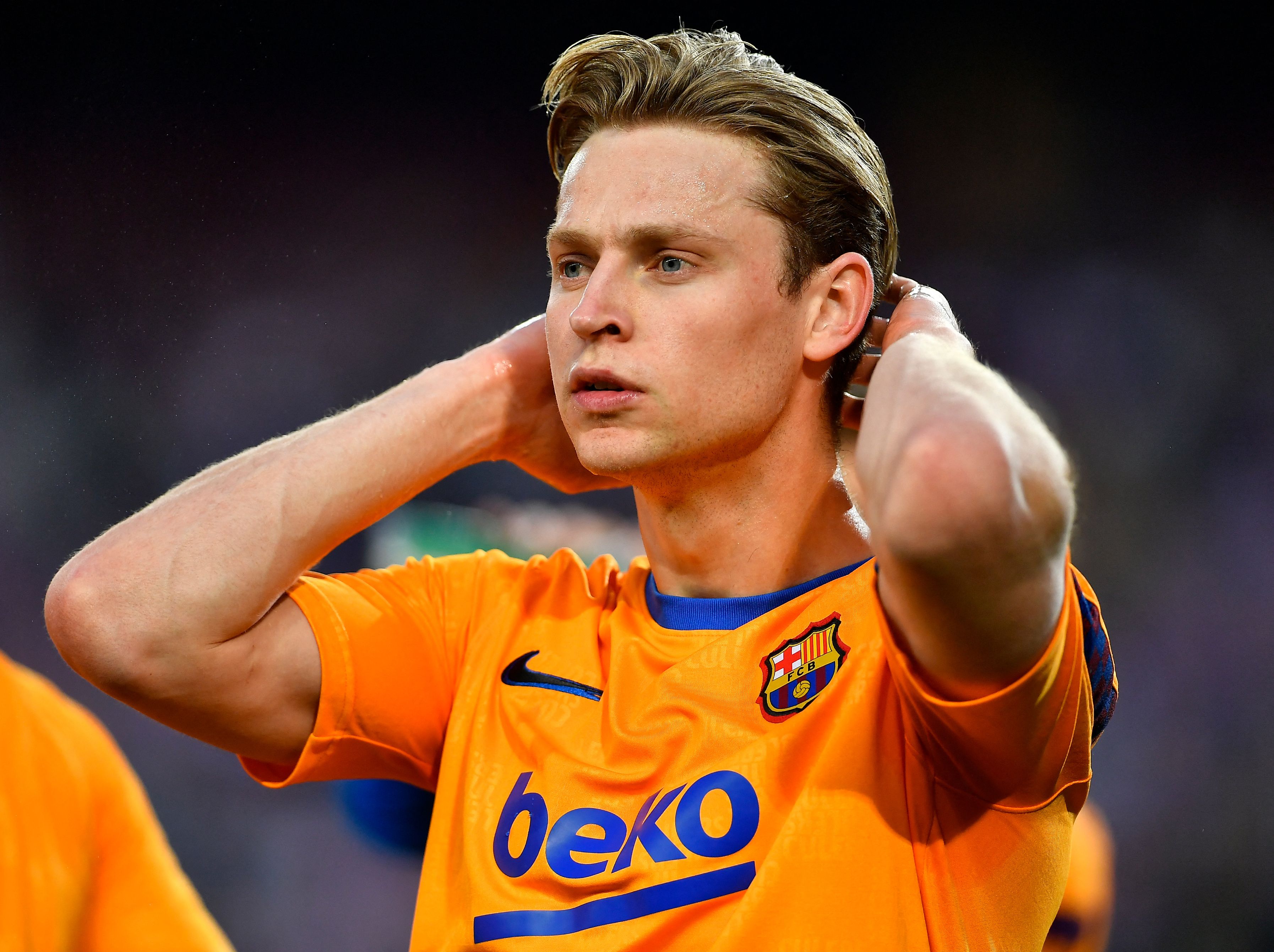 Gelandang timnas Belanda Frenkie De Jong.