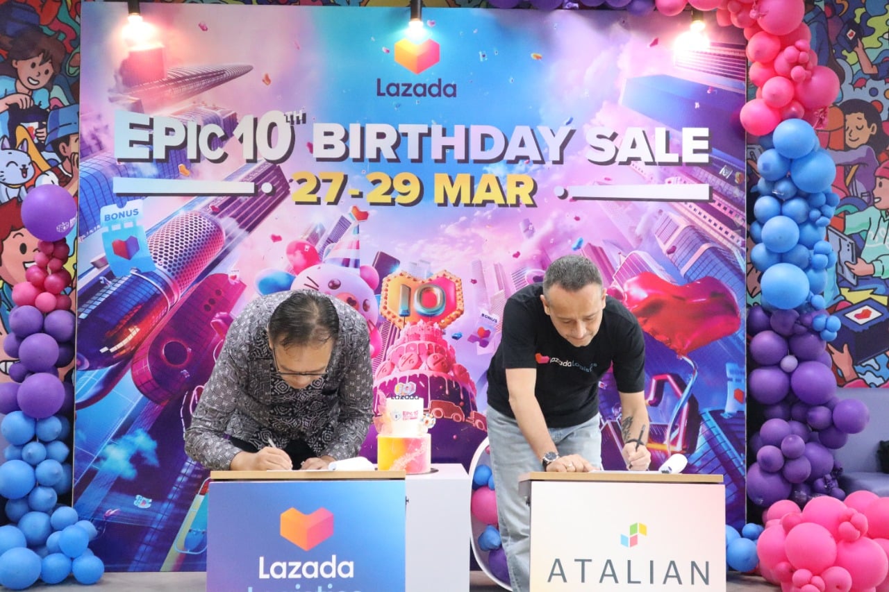 Atalian Indonesia menandatangani kerja sama dengan Lazada Logistic