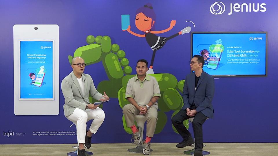 Konferensi pers Jenius dari Bank BTPN meluncurkan dua fitur terbaru yaitu Split Pay dan Cicilan Jenius Pay.