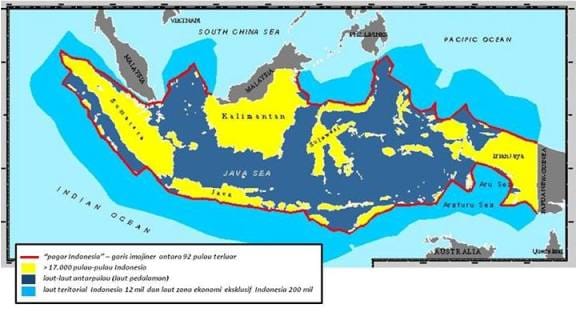 Peta perairan Indonesia