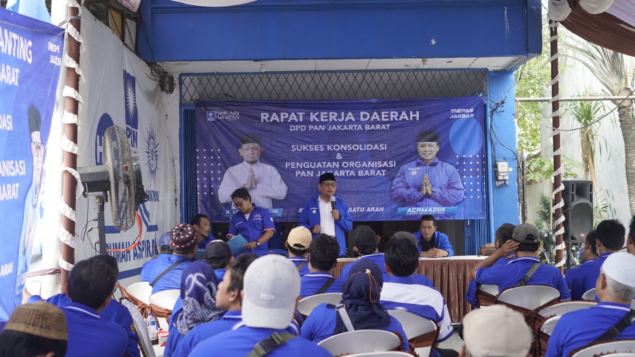 RAPAT kerja daerah (Rakderda) DPD Partai Amanat Nasional Jakarta Barat