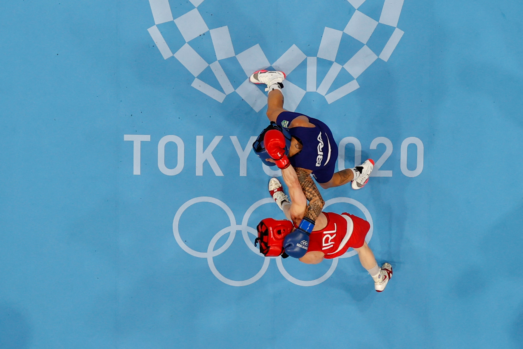 Pertandingan tinju di Olimpiade Tokto 2020.