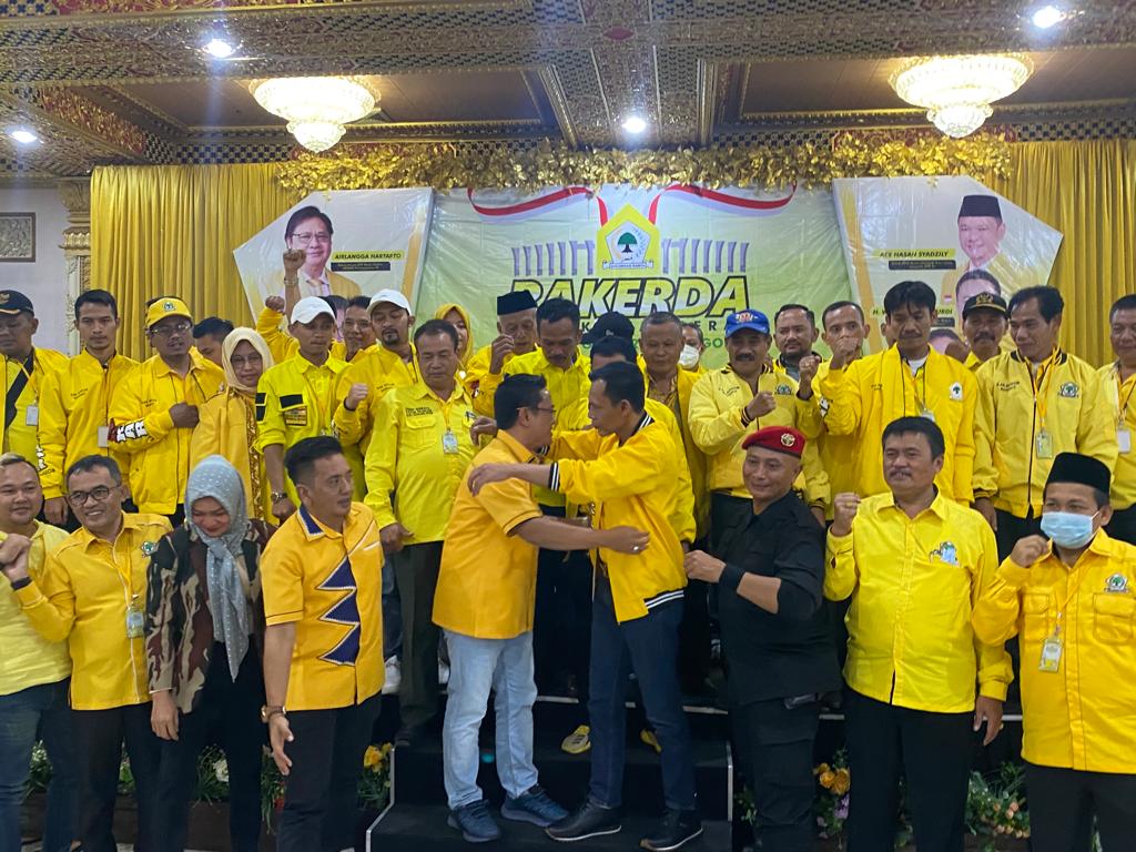 Rakerda Partai Golkar Kabupaten Bogor di Cisarua, Bogor.
