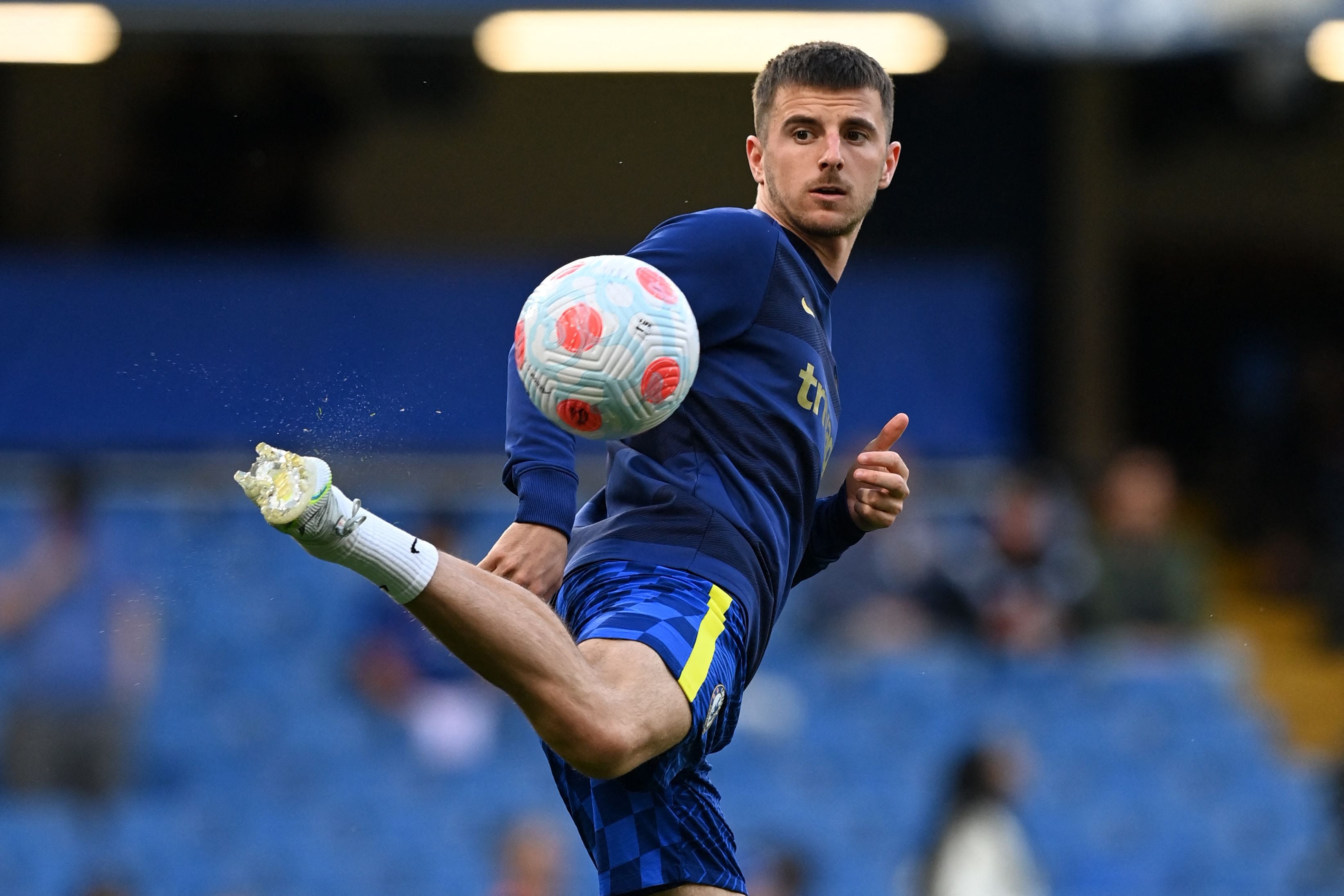 Pemain Chelsea Mason Mount.