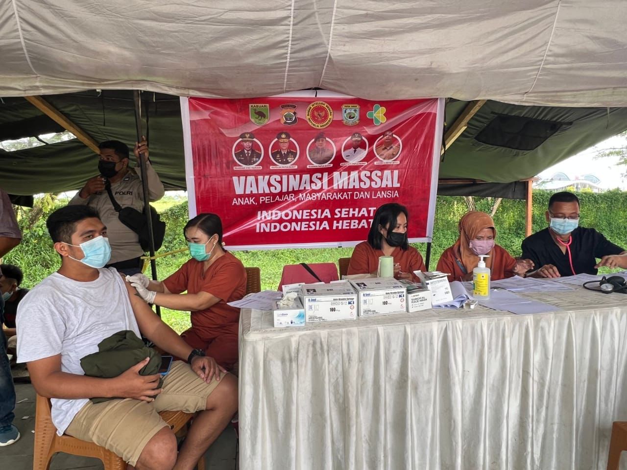 BIN terus mrnggencarkan vaksinasi covid di Papua Barat untuk menuju endemi