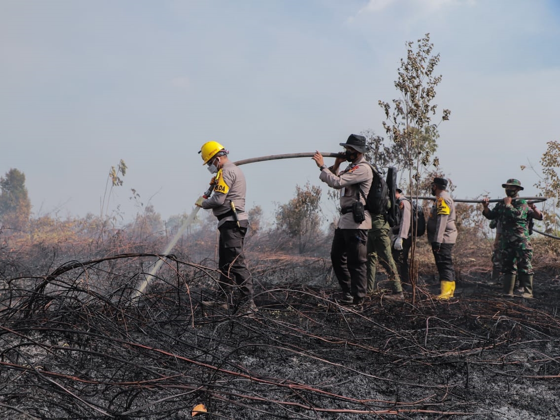 Puluhan Titik Panas Terpantau di Enam Kabupaten Bangka Belitung