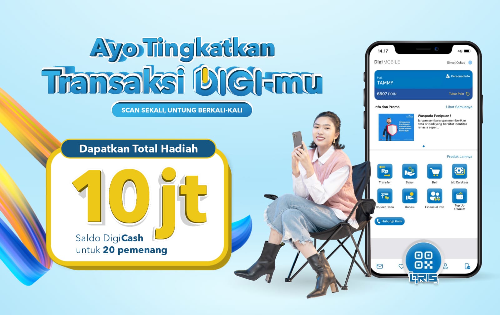 Bank bjb melakukan pengembangan teknologi pembayaran melalui DIGI by bank bjb.