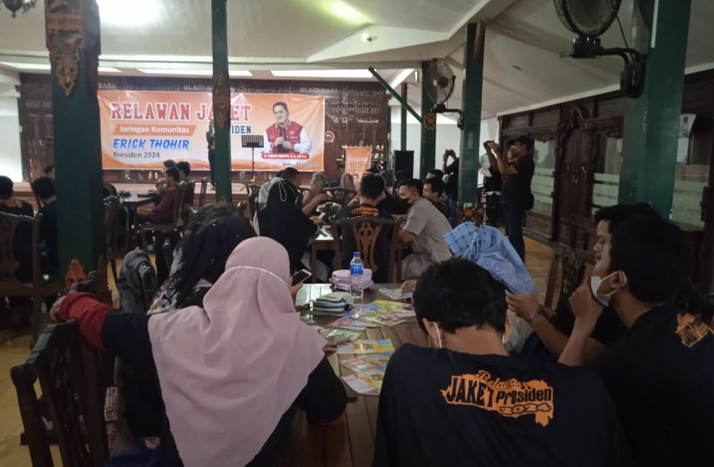 Jaringan Komunitas Erick Thohir Presiden 2024 (Jaket Presiden 2024) Kabupaten Kudus, Jawa Tengah.