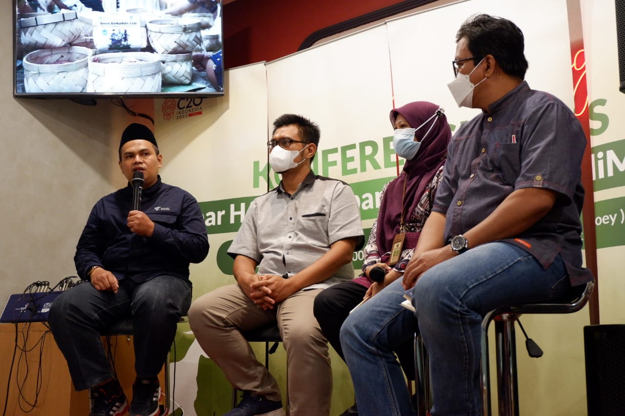 Konferensi Pers Tebar Hewan Kurban yang digelar Dompet Dhuafa di Jakarta.