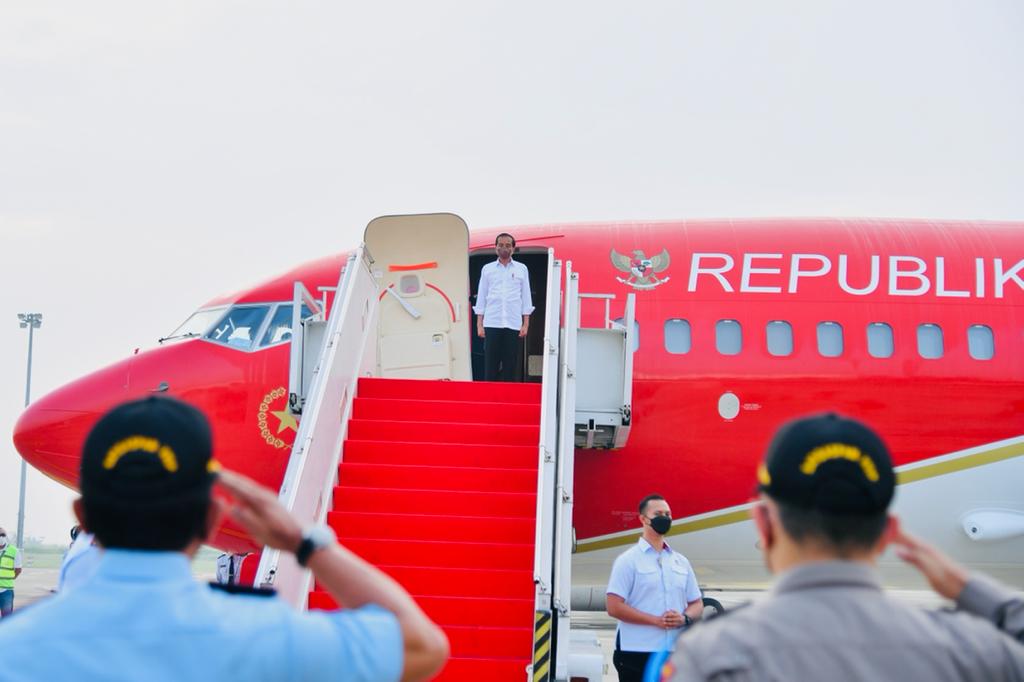 Presiden Joko Widodo bertolak ke Kalimantan Timur, Rabu (22/6). 