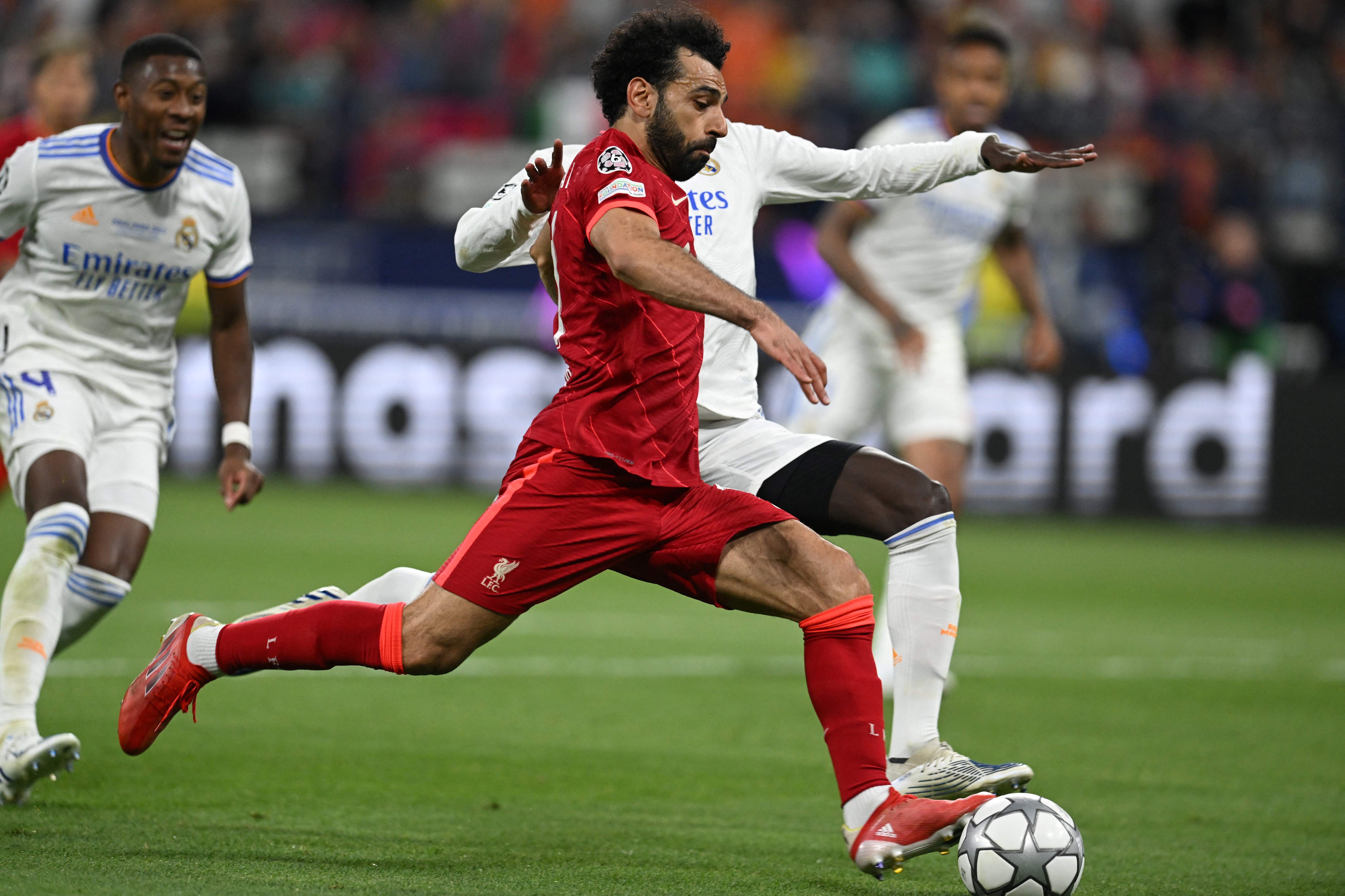 Momamed Salah (merah) absen dalam pertandingan Mesir-Ethiopia di Kualifikasi Afrika karena cidera.