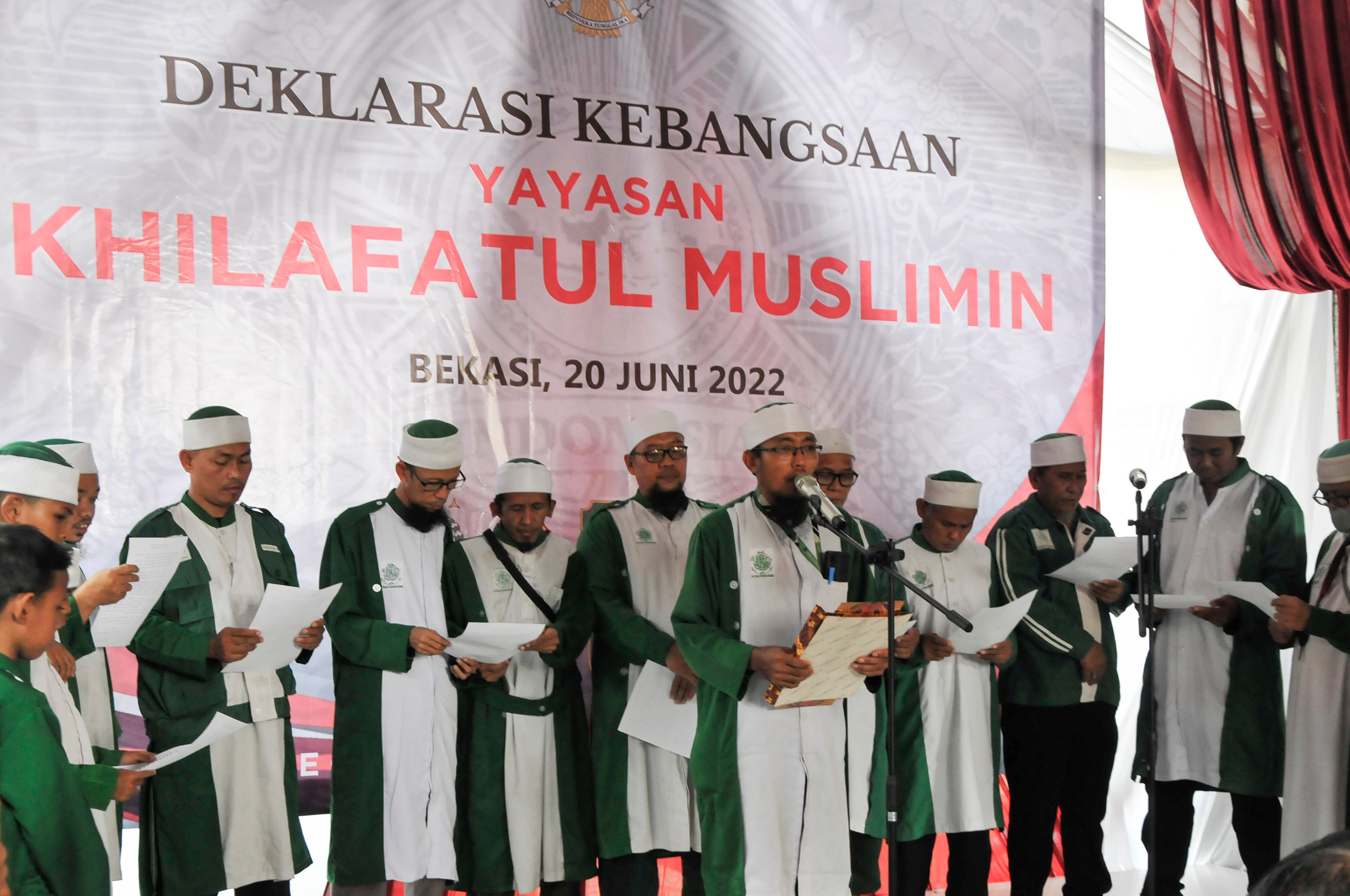 Ilustrasi deklarasi kebangsaan Khilafatul Muslimin