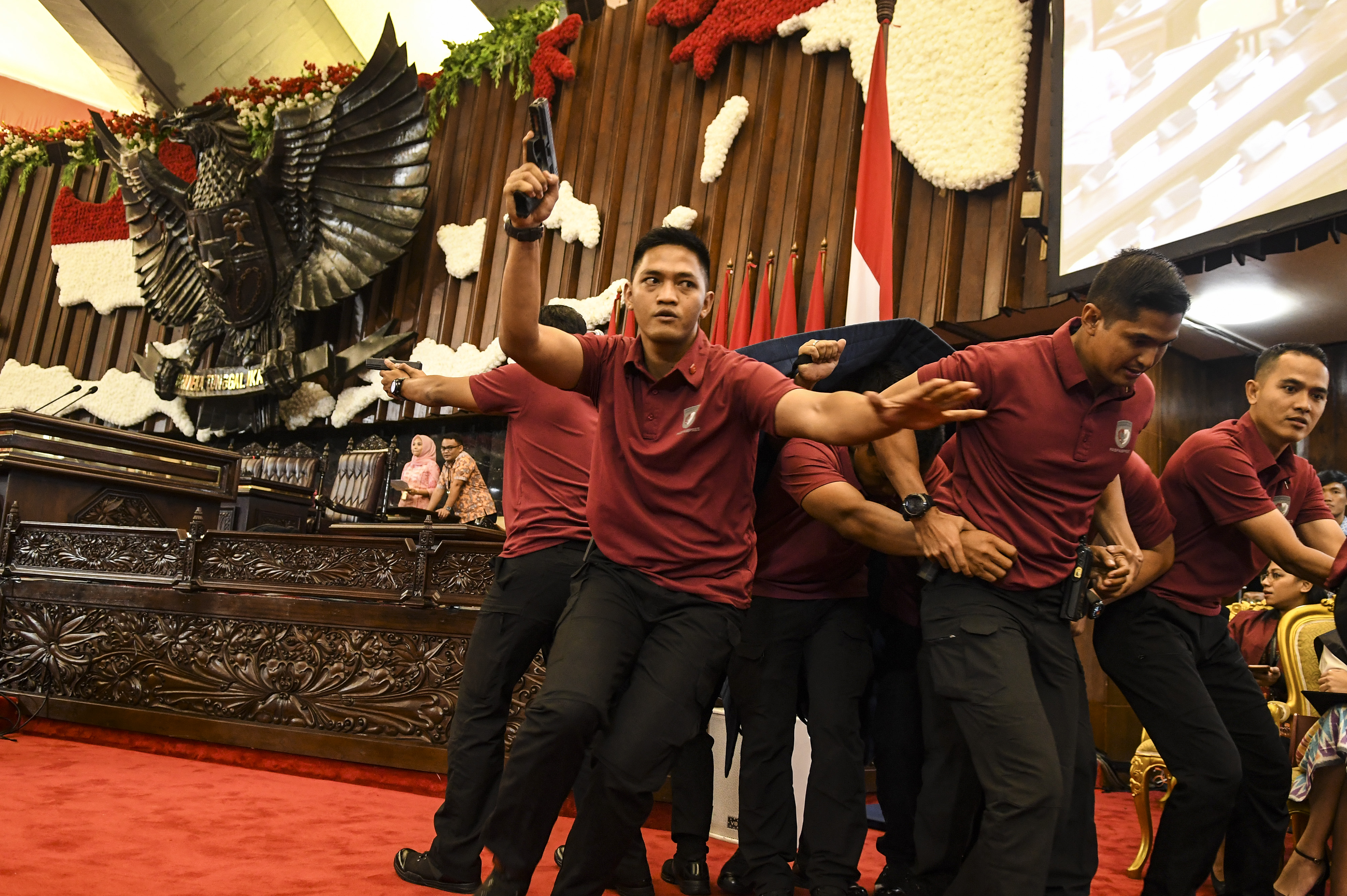 Ilustrasi gladi kotor Paspampres dalam persiapan pengamanan presiden.