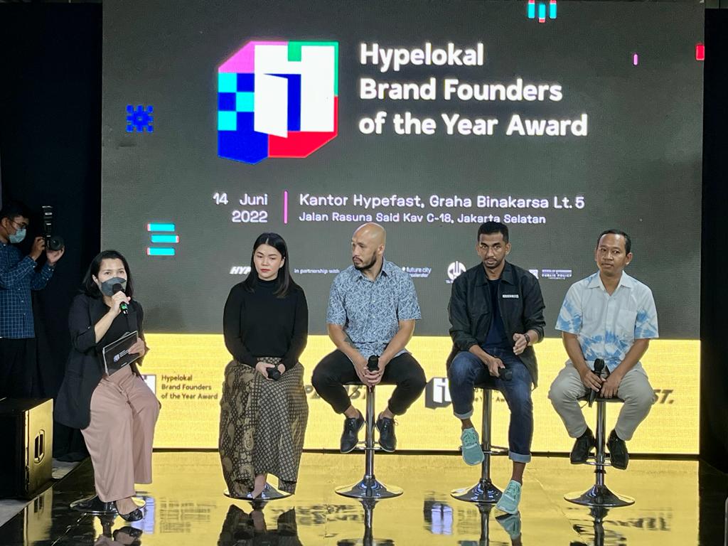 Konferensi pers Hypelokal: Brand Founders of The Year Award 2022 di Jakarta, Selasa (14/6). 