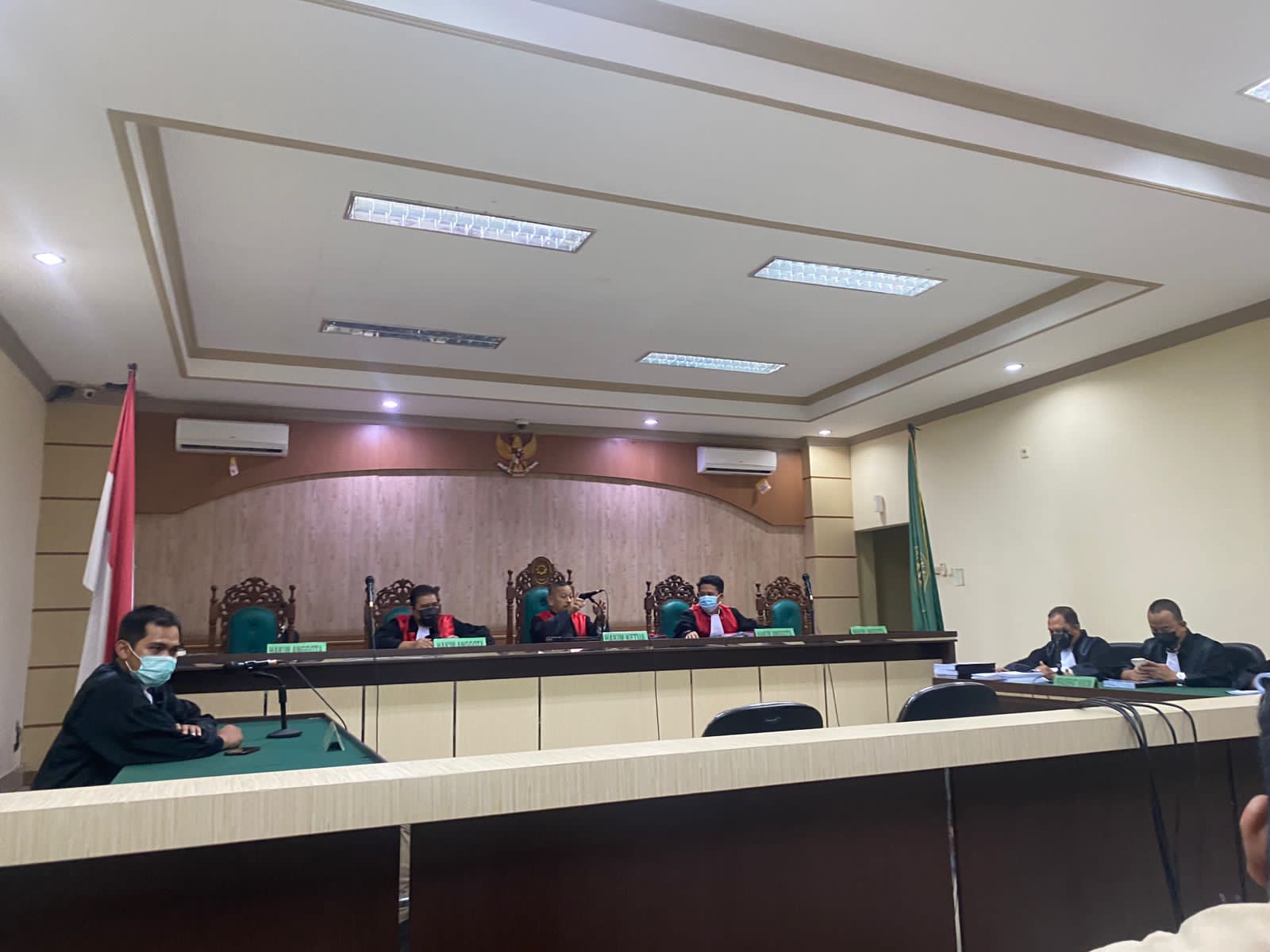 Suasana sidang di Pengadilan Tipikor Banjarmasin, Kalsel. 
