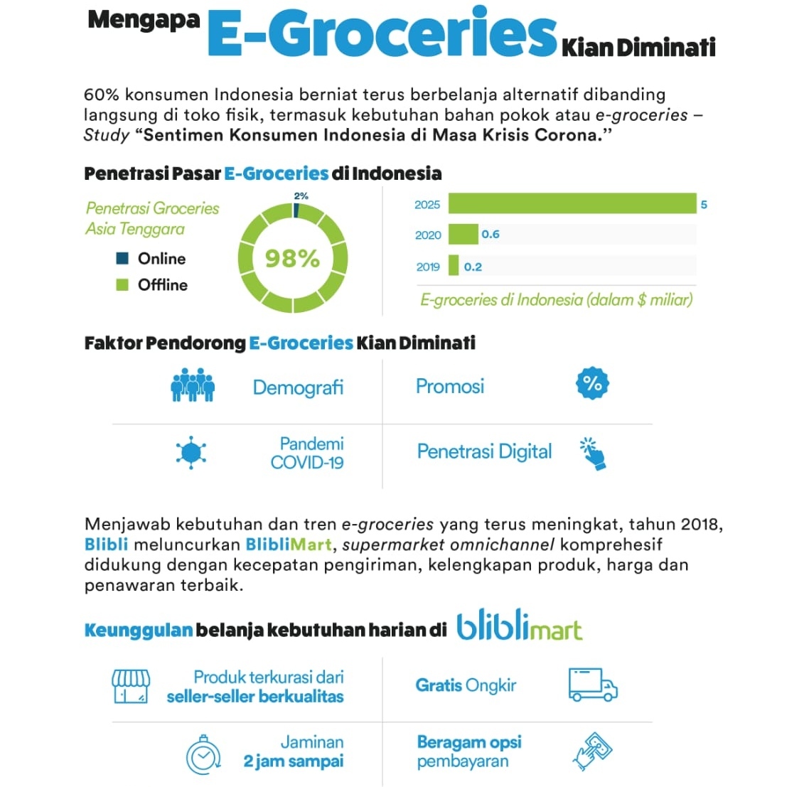 Hasil Studi mengenai E-Groceries Blibli