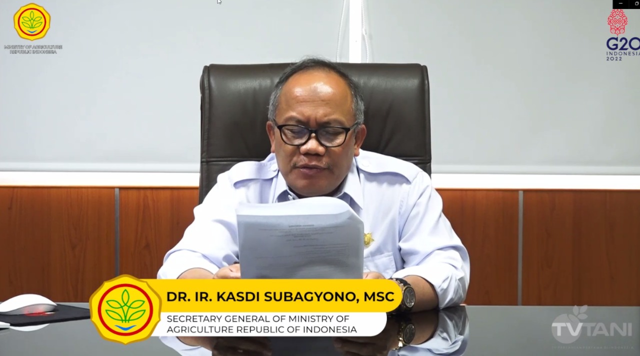 Sekretaris Jenderal, Kementerian Pertanian, Kasdi Subagyono. 