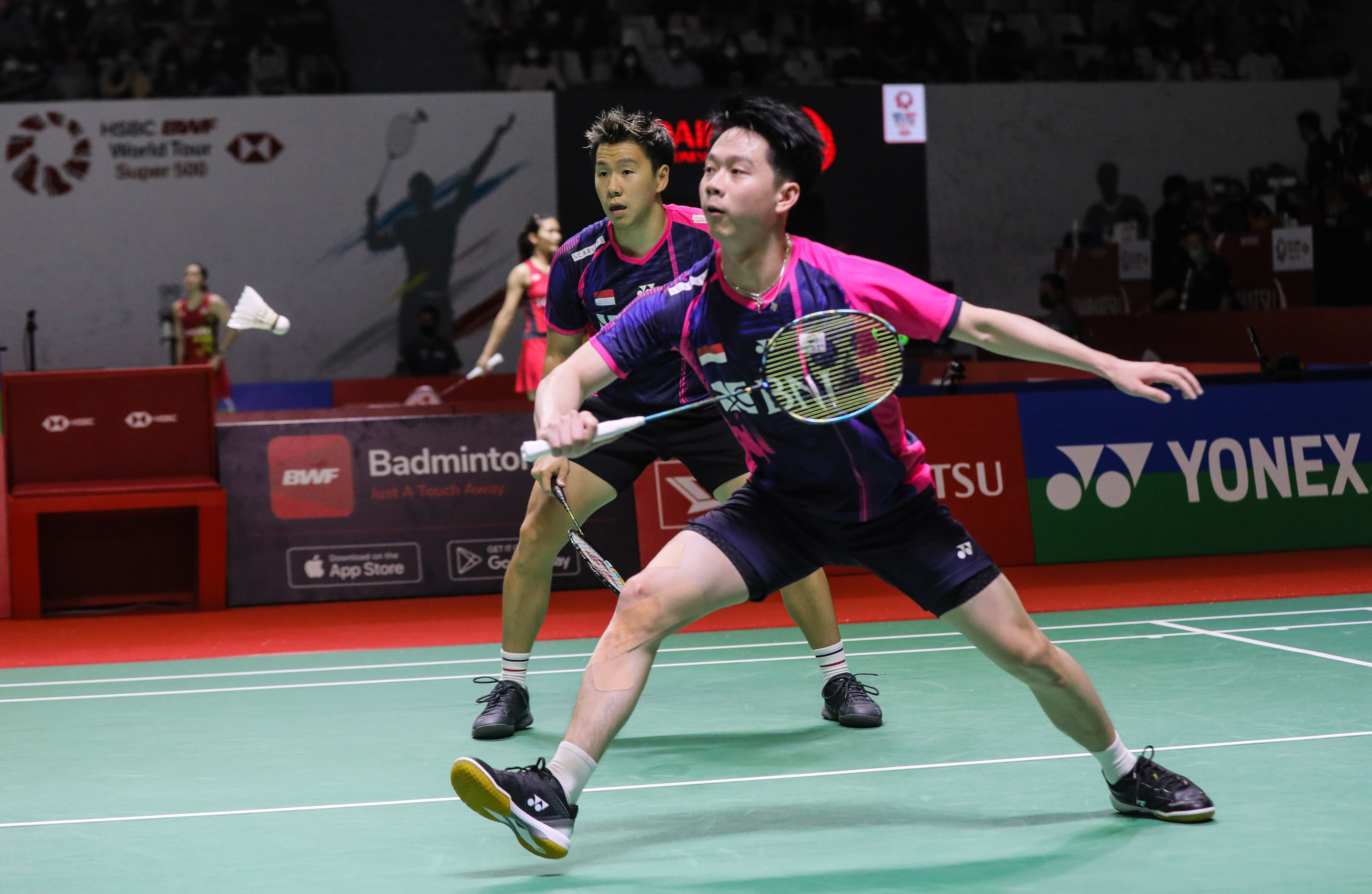 Pasangan ganda putra Indonesia Marcus Fernaldi Gideon/Kevin Sanjaya Sukamuljo