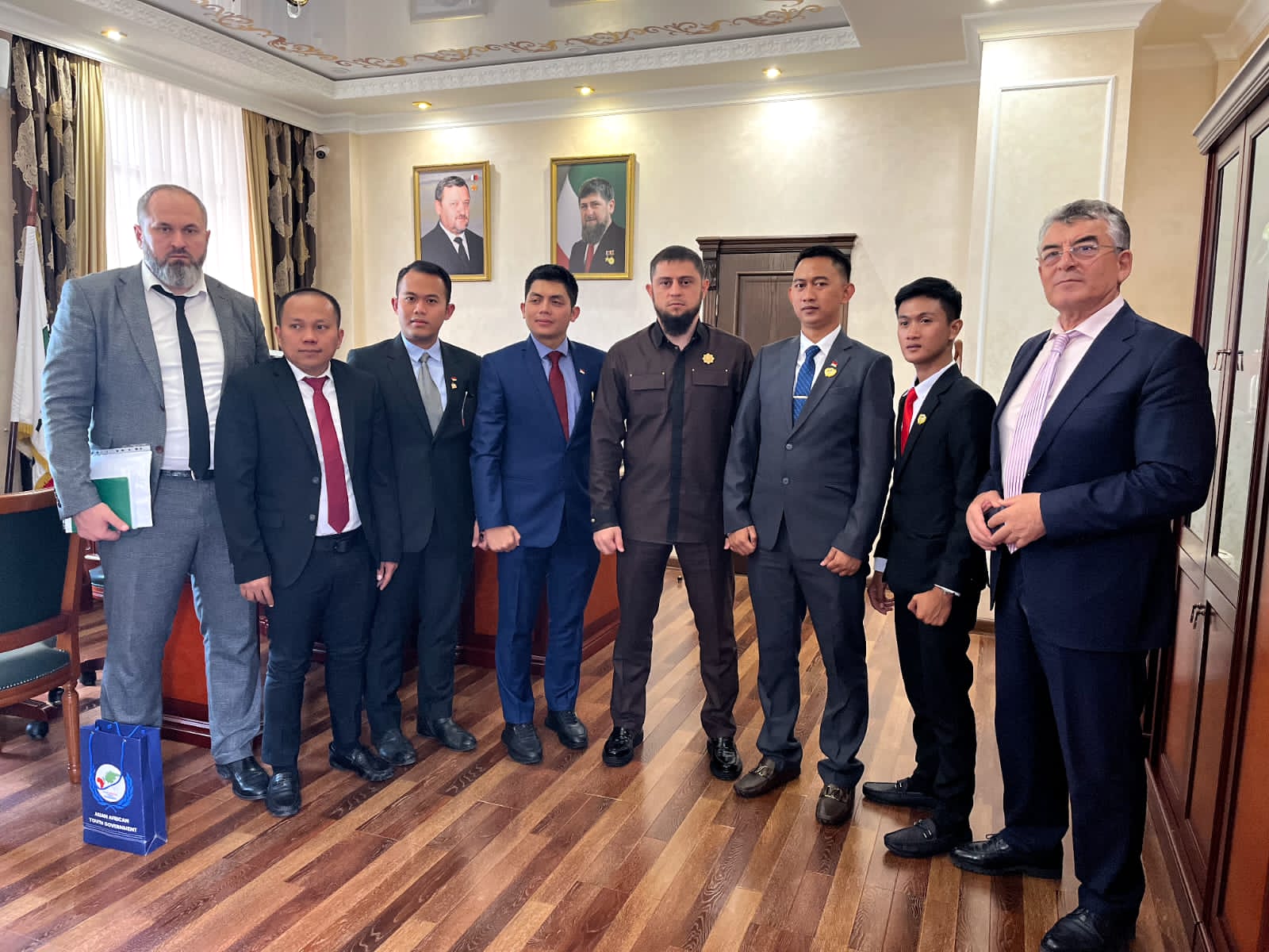 Tim Pemuda Asia Afrika (AAYG) saat berkunjung ke Chechnya pada 18 Juni 2022.