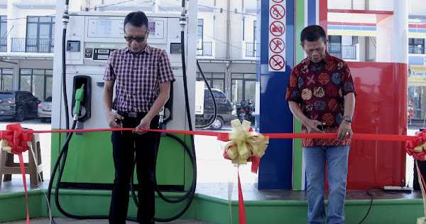 Peresmian SPBU di kawasan pengembangan perumahan Aryanai Karawaci