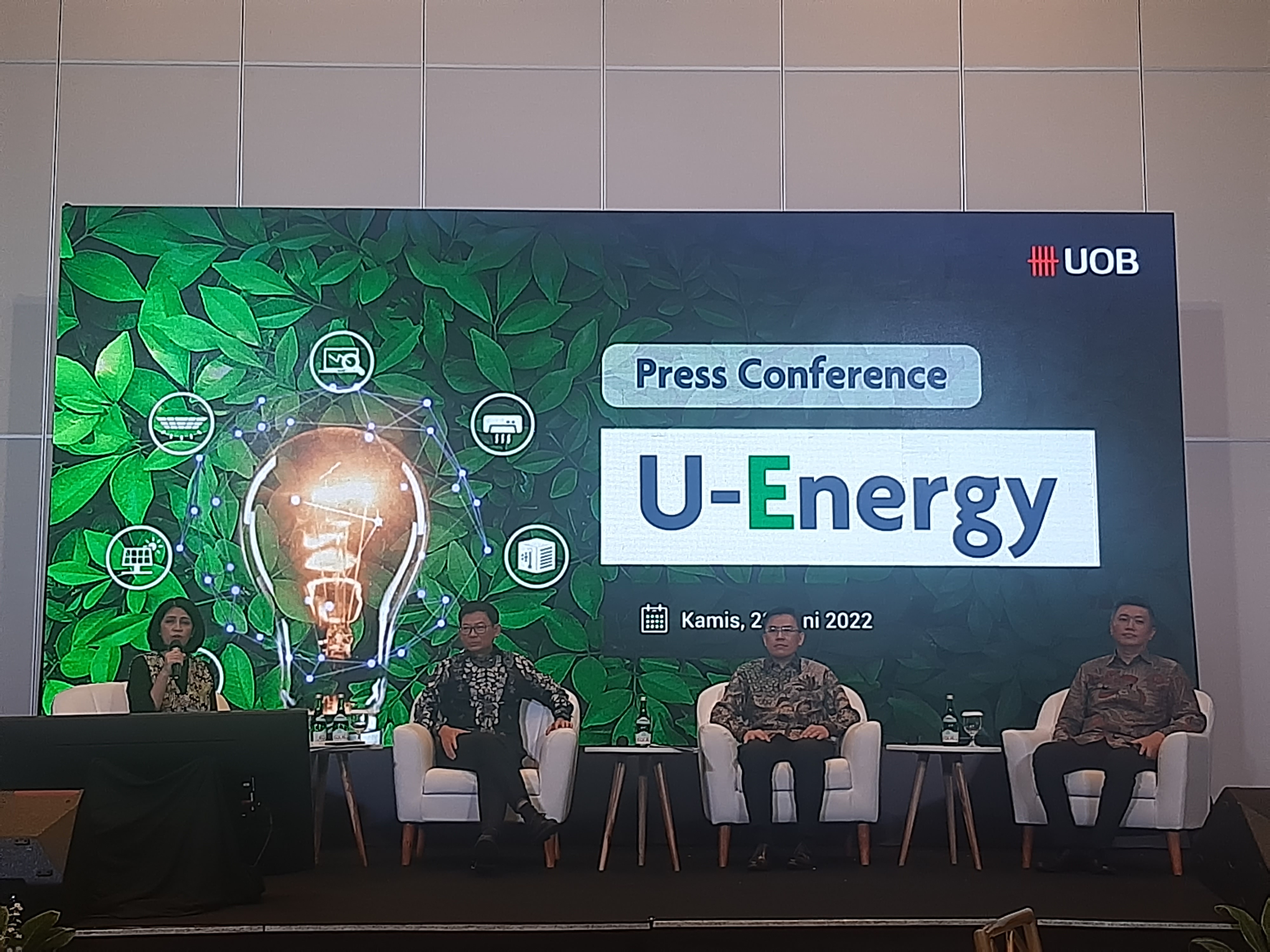 Acara Peluncuran Platform U Energy UOB Indonesia, di Jakarta, Kamis (23/6).