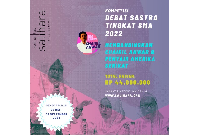 Kompetisi debat sastra Chairil Anwar oleh Salihara.