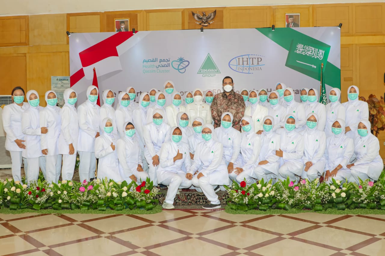 Binawan Group memenuhi permintaan Kemenkes Arab Saudi memgirim 150 nakes untuk RS Pemerintah Arab Saudi di Provinsi Al-Qassim.
