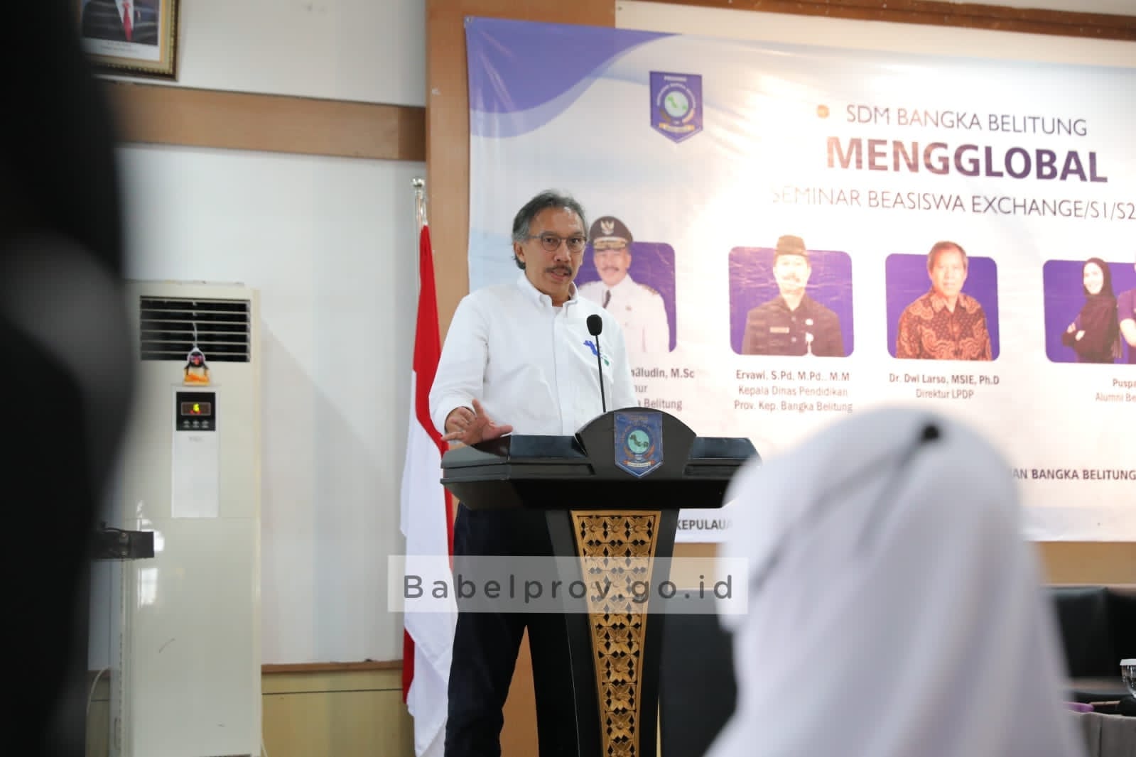 PJ Gubernur Babel Ridwan Djamaluddin dalam seminar Beasissa Exchanges 