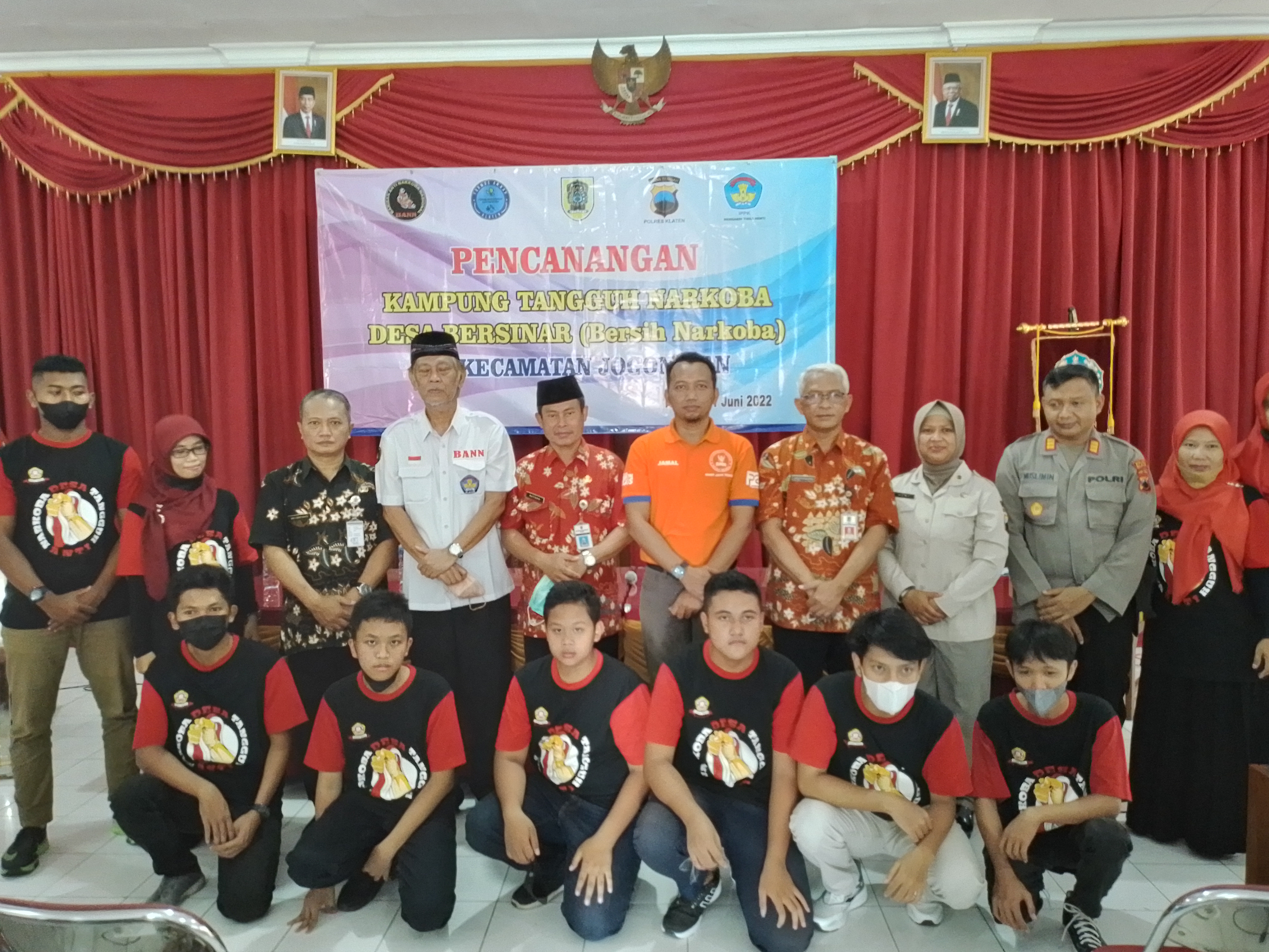 Pembentukan relawan antinarkoba di Jogonalan, Kabupaten Klaten