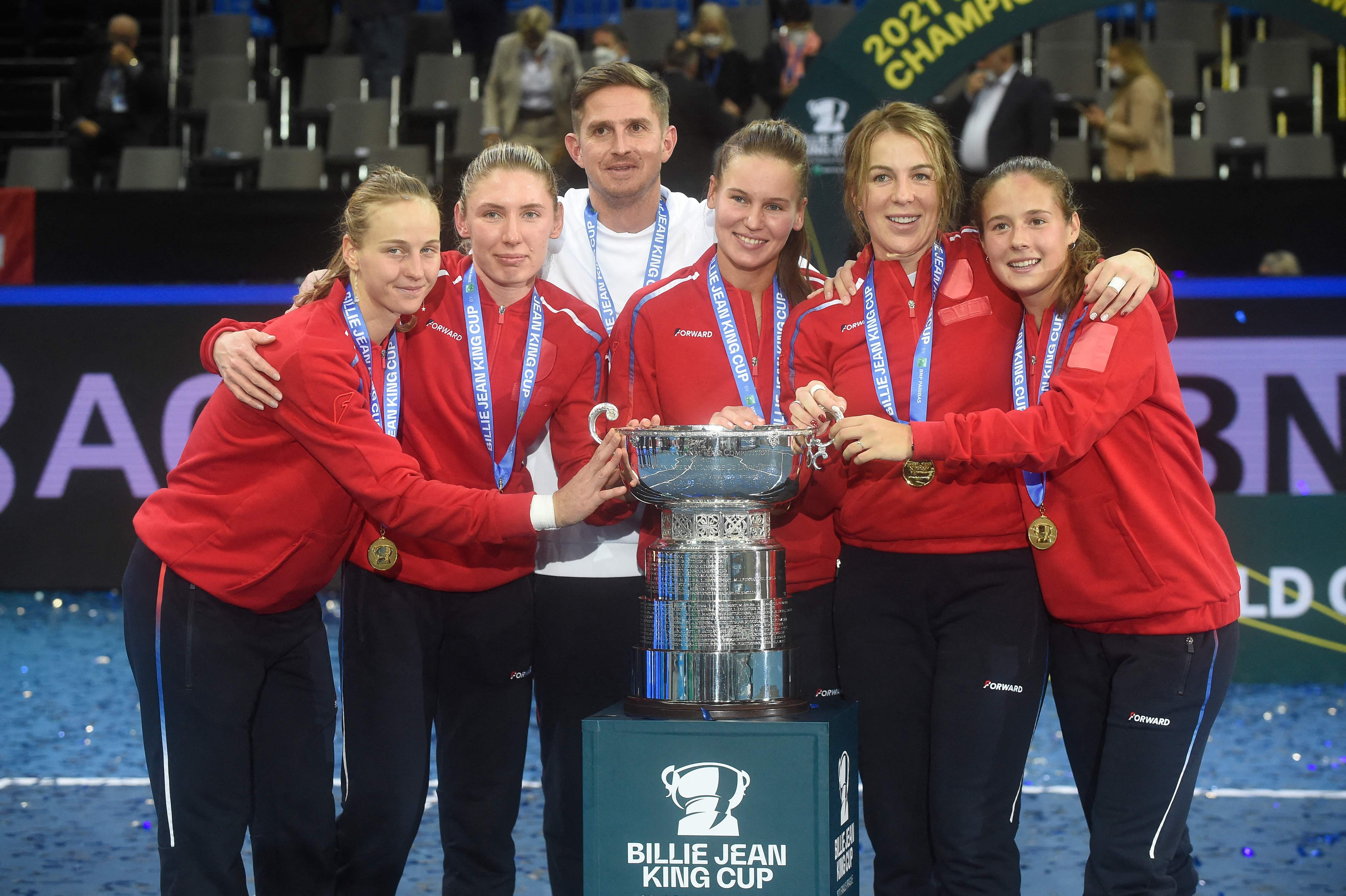 Rusia kala menjadi juara Piala Billie Jean King 2021.