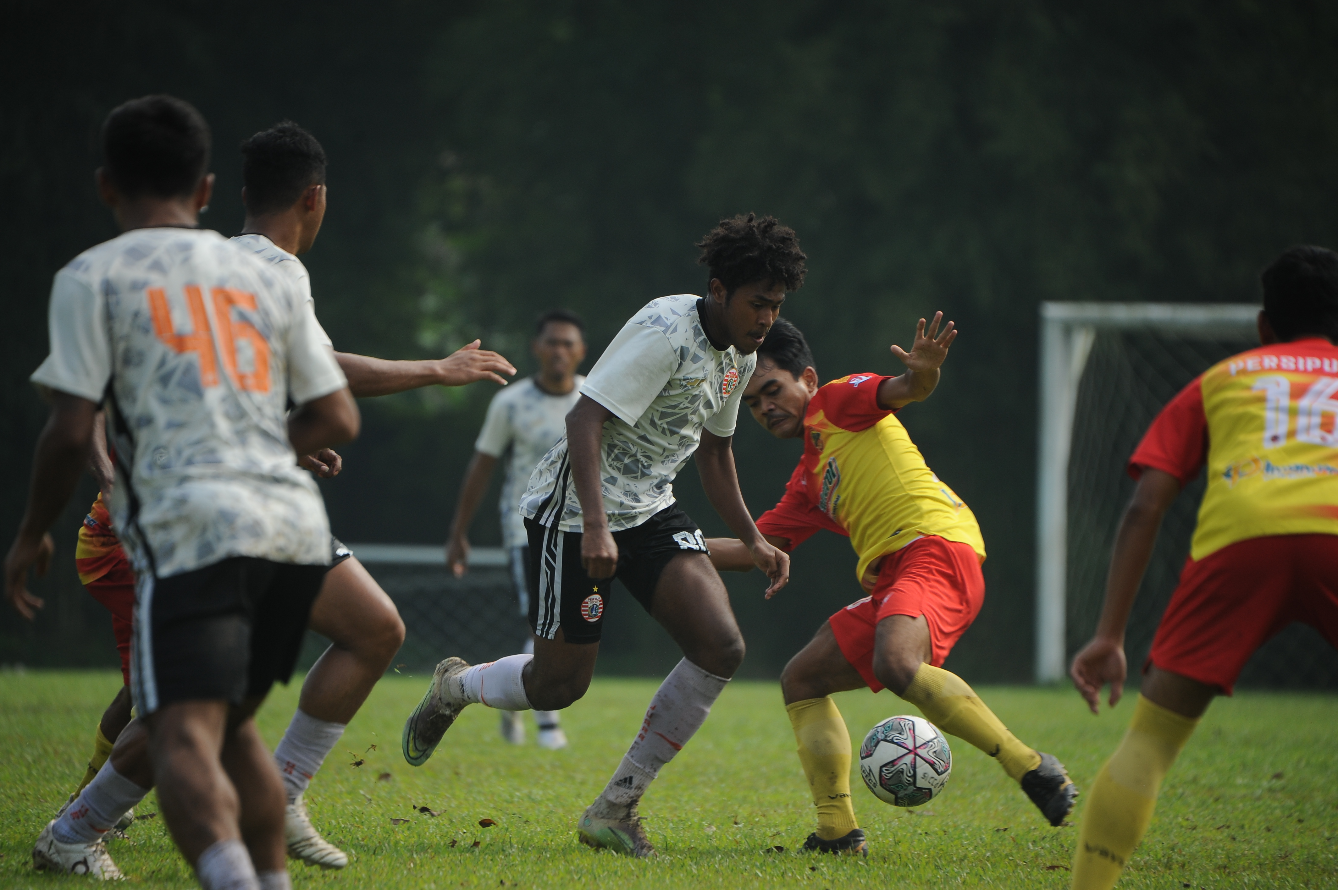 Sesi latihan tim Persija Jakarta