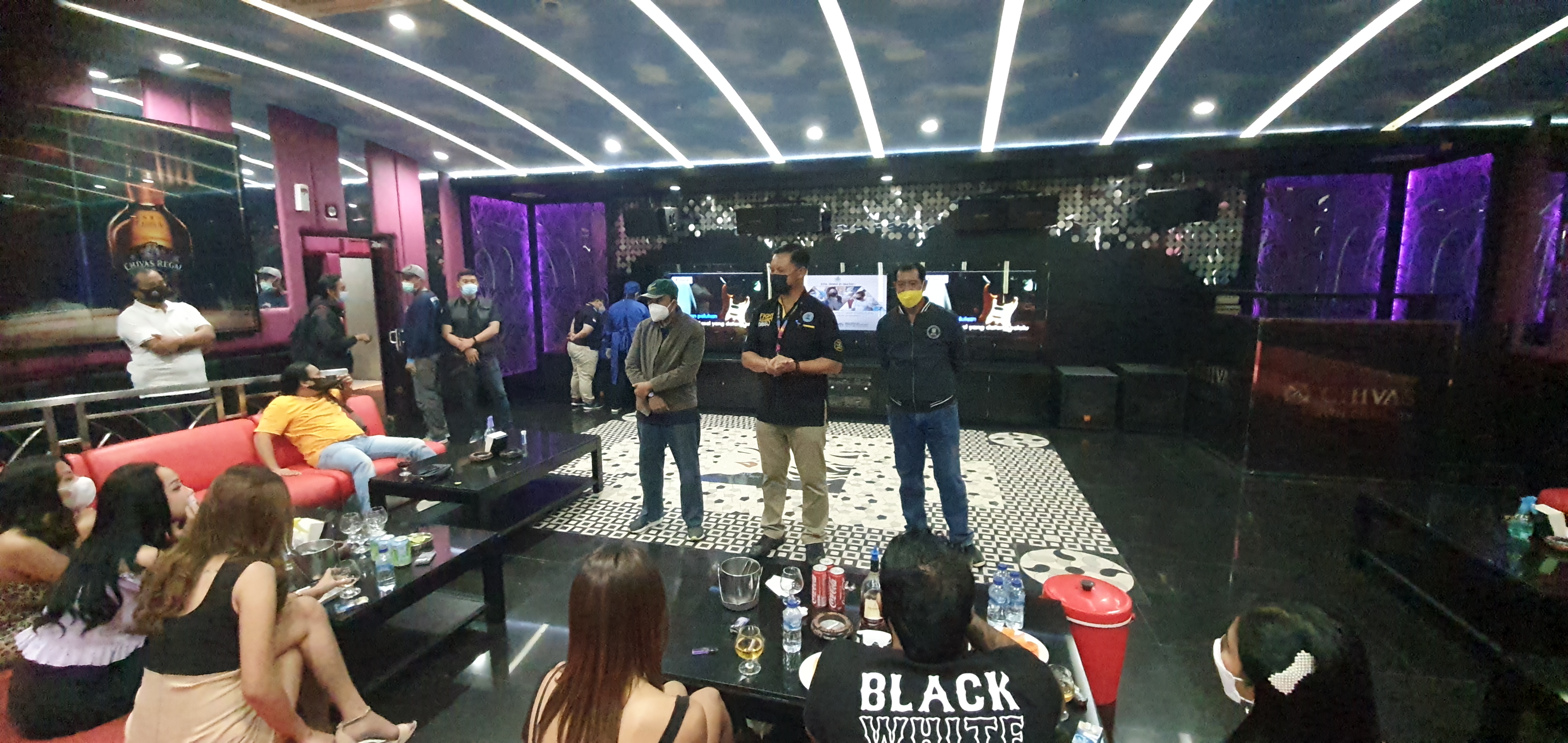 Ilustrasi sweeping di tempat hiburan malam