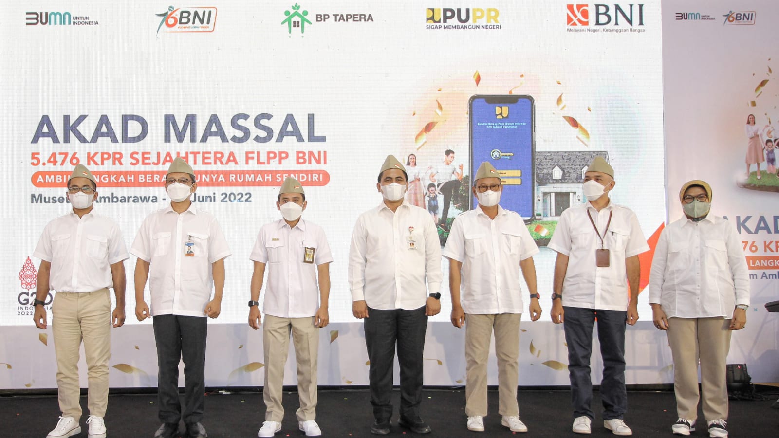 Akad kredit pemilikan rumah (KPR) sejahtera secara massal BNI untuk 5.476 debitur dengan skema fasilitas likuiditas pembiayaan perumahan