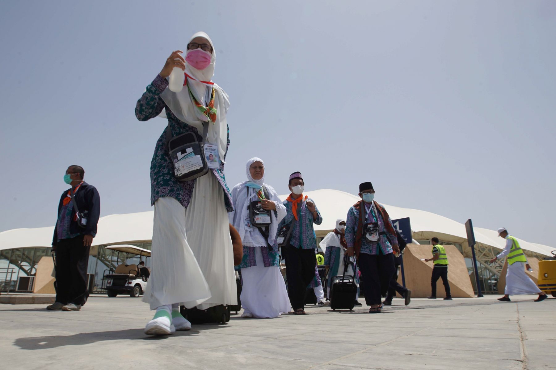 Jemaah haji asal Indonesia tiba di Arab Saudi