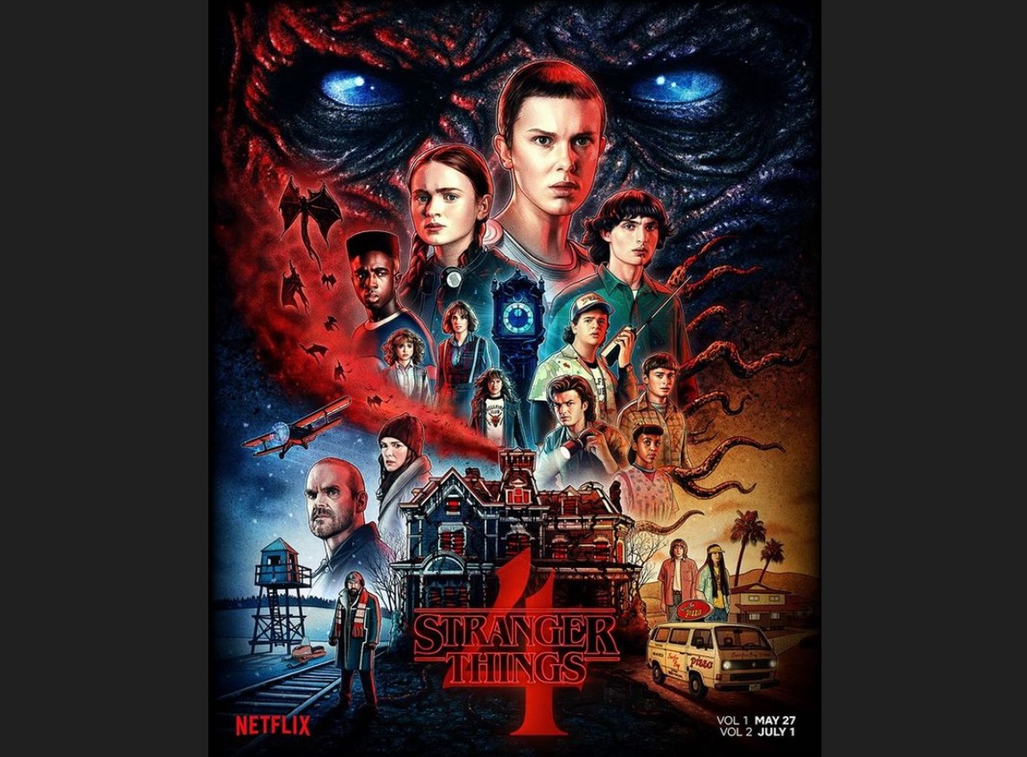 Poster serial Stranger Things 4