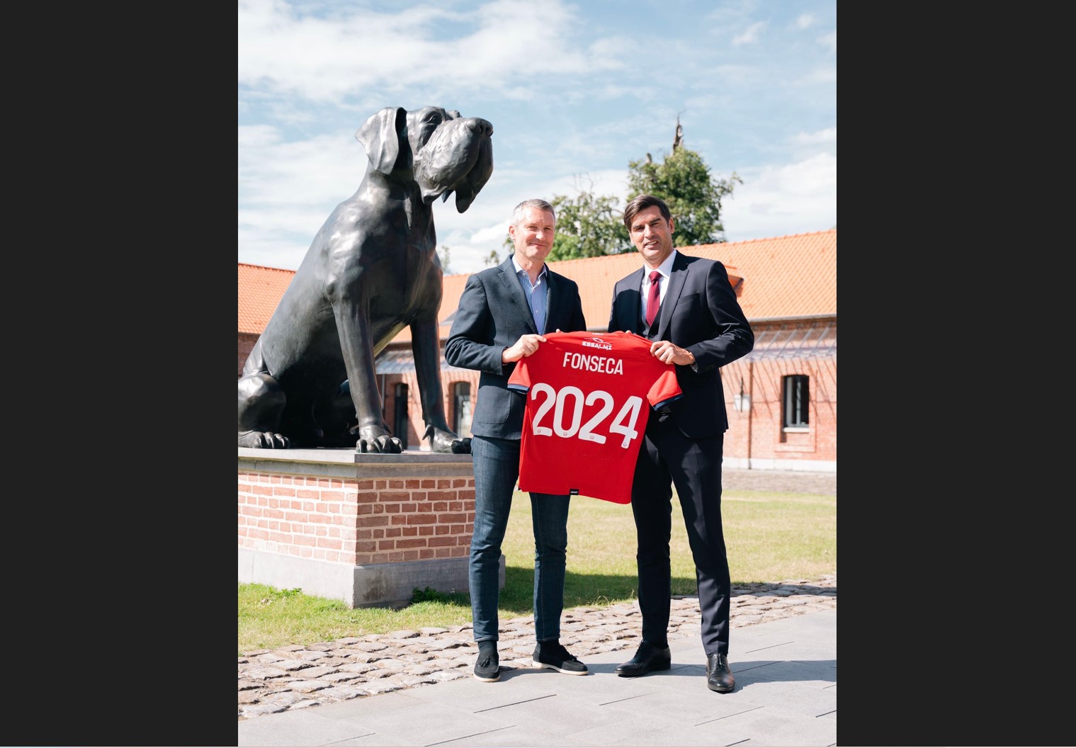 Pelatih baru Lille Paulo Fonseca (kanan)