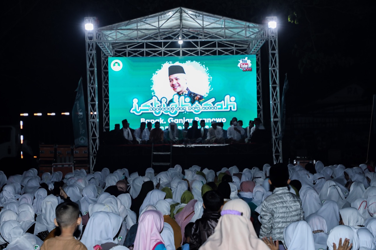 Ribuan Santri Banten Doakan Ganjar Presiden 2024